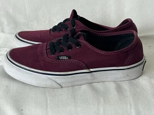 Vans Port Royale Red Authentic Sneaker Off The Wall Shoes 72156 Size 4.5M/6W - Picture 1 of 10