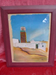 schönes Bild__Turm in der Wüste__Aquarell___signiert_ _! - Bild 1 von 1
