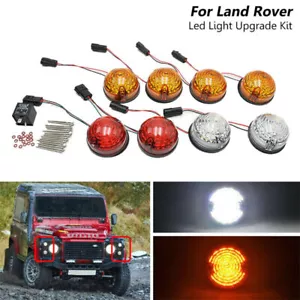 For Land Rover Defender 90-16 90/110 83-90 Complete Led Light Lamp Upgrade Kit - Picture 1 of 10
