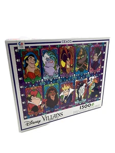 Disney Villains Portaits 1500 Piece Puzzle Ceaco Jigsaw Puzzle Sealed 32”x24” - Picture 1 of 3
