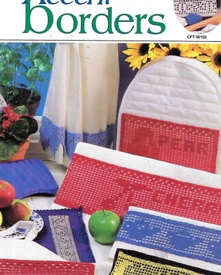 True Colors-Filet Crochet~ Accent On Borders~ Leaflet  CFT 00102 - Image 1 of 2