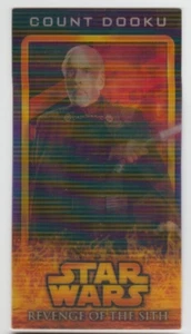 STAR WARS 2005 TOPPS REVENGE OF THE SITH WIDEVISION FLIX-PIX #8 COUNT DOOKU - Picture 1 of 2