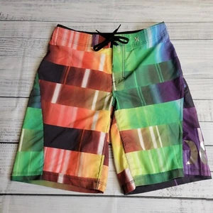Hurley Phantom Board Shorts Size 33x11 Multicolor Geometric Print Polyester - Picture 1 of 8