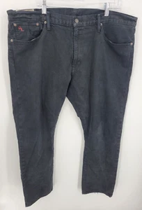 Polo Ralph Lauren Jeans Mens 40x32 Black Wash Straight Leg Five Pocket Denim - Picture 1 of 9