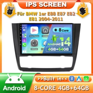 Für BMW 1er E88 E87 E82 E81 2004-2011 Autoradio CarPlay Android 14 Navigation BT - Bild 1 von 17