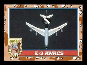 139 E-3 Awacs Desert Storm Topps 1991 Trading Card - Picture 1 of 1
