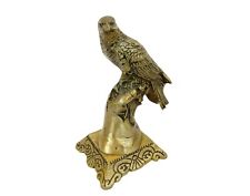 Ancient Type Human/Pet Funerary Urn with Golden Hawk Sculpture, 9in, Store Love