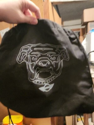 Mini Cooper Bulldog Inglês Mochila de Cordão Preta Bolsa de Lona Forrada - Imagem 1 de 3