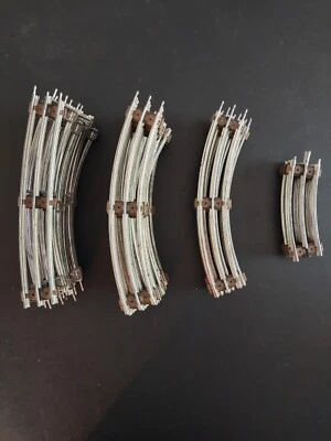 Classic, Mixed Lot Of Curved Train Track, 23-10.5", 3-5", Marx Track's, T-26. - Image 1 of 4