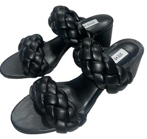❤️Talla 7.5❤️ Sandalias ideales para mujer Steve Madden negras - Imagen 1 de 8