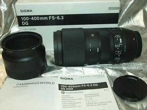SIGMA 100-400mm F5.0 CO DG DN OS ZOOM LENS  FUJIFILM X NEW in FACTORY BOX & HOOD