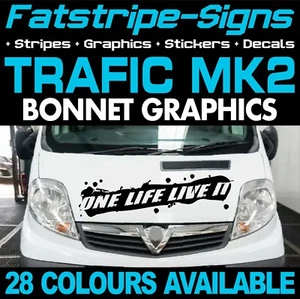 RENAULT TRAFIC ONE LIFE LIVE IT CAPÓ PEGATINAS GRÁFICOS CALCOMANÍA FURGONETA CÁMPER - Imagen 1 de 2