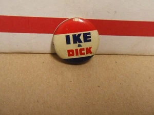 1952 Presidential Pinback IKE & DICK Presidental Election Pin - Picture 1 of 5