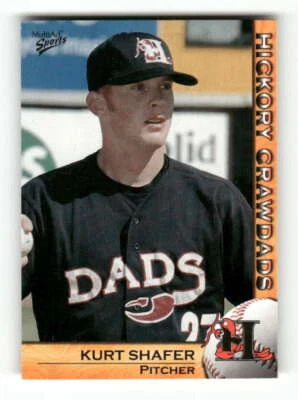2004 Multi-ad Hickory Crawdads 28 Kurt Shafer - Image 1 of 2