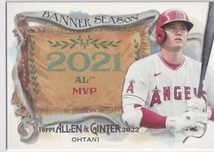 2022 Topps Allen & Ginter Baseball Banner Season #BS-5 Shohei Ohtani ANGELS - Picture 1 of 2