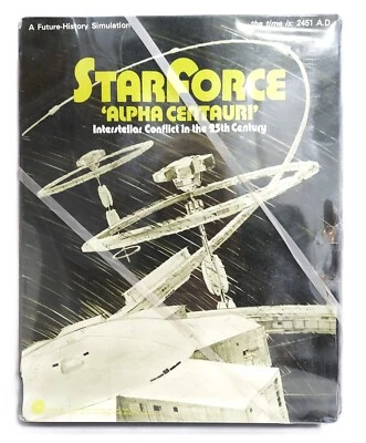 RARE SPI 1974 STARFORCE ALPHA CENTAURI WAR GAME COMPLETE UNPUNCHED FLATPACK TRAY - Image 1 of 4