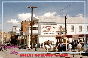 Postal continental Bucket of Blood Saloon Virginia City Nevada - Imagen 1 de 2