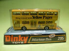 DINKY TOYS 295 ATLANTEAN BUS - YELLOW PAGES - RARE SELTEN - GOOD IN BOX
