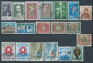 1963 ITALIEN GEBRAUCHT JAHRGANG 19 WERTE - ED06 - Bild 1 von 1
