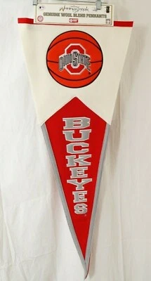 New 40" Ohio State Buckeyes OSU Basketball Embroidered Wool stitched Pennant vtg - Image 1 of 4