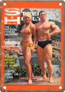 Kraft & Gesundheit Bodybuilding Magazin 12" x 9" Reproduktion Blechschild W72 - Bild 1 von 1