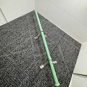 VTG Jadite Retro Green Towel Rod Bar Hanger With Brackets Art Deco Decor READ - Picture 1 of 8