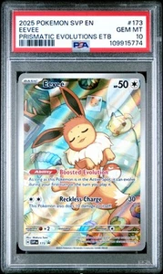 2025 Pokemon Black Star Promo #173 Eevee Prismatic Evolutions PSA 10 - Bild 1 von 2