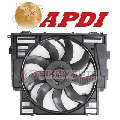APDI Dual Radiator & Condenser Fan Assembly for 2012-2015 BMW 528i xDrive - xs - Image 1 of 4