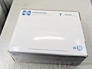 SEALY Heizdecke Twin Size, Farbe Weiß. Heizdecke/Weich/Sherpa Neu - Bild 1 von 3
