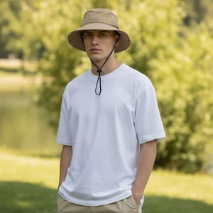 Adidas Aroready Khaki Booney Cap con mentoniera pesca, escursionismo misure 8”X8”X4” - Foto 1 di 15