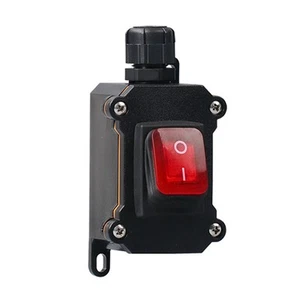 220V Boots-Wippschalter IP68 Wasserdicht Hochstrom mit LED-Licht Power-Tast9970 - Bild 1 von 15