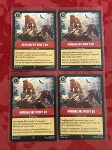 4x Lorcana Reign of Jafar - Nothing We Won't Do - 147/204 - Rare M/NM x4 - Picture 1 of 7