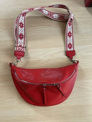 Made in Italy - Crossbody - Tasche - rot - - Bild 1 von 4