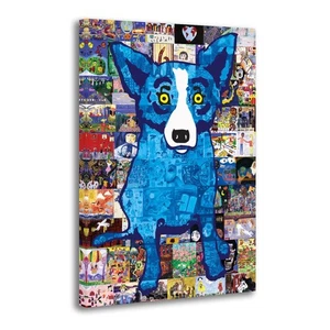 George Rodrigue Blue Dog-Honesty, 2003,Home Decor Wall Art Canvas Print Poster - Picture 1 of 8