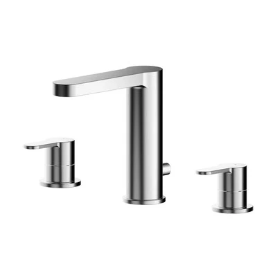Balterley Pride Round Deck 3 Tap Hole Basin Mixer Tap & Pop Up Waste - Chrome