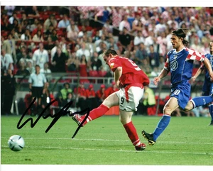 ENGLAND, MAN UNITED & EVERTON: WAYNE ROONEY SIGNED 10x8 ACTION PHOTO+COA - Picture 1 of 1