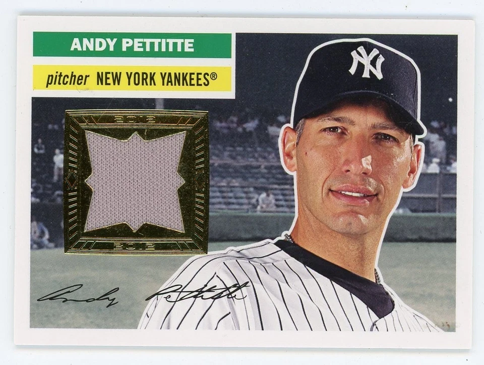 Camiseta 2012 Topps Archives Andy Pettitte New York Yankees inserção - Imagem 1 de 1