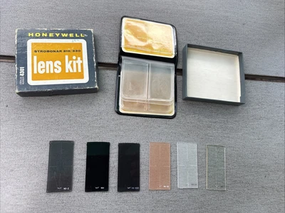 HONEYWELL FILTER 4301 Strobonar 310/330 Lens Kit Original Box Book like Holder - Image 1 of 4