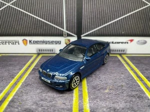 REAL TOY BMW 3 SERIES M3 COUPE 1:59 BLUE 1:64 53 - Picture 1 of 10