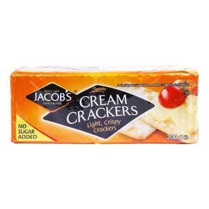 Galleta Crema Jacob's Sin Azúcar Añadida 200G (Pack de 2) 7,05 Onzas - Imagen 1 de 2