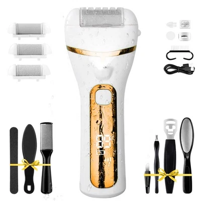 PUBOO Foot Callus Remover Electric 10000 RPM 3-Speed IPX7 Rechargeable Pedicu... - Image 1 of 4