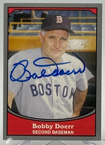1990 Pacific Trading Autographed Bobby Doerr Card. NM+ HOF - Picture 1 of 2