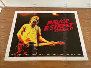 BRUCE SPRINGSTEEN ~ ORIGINAL 2017 AUSTRALIAN GIG MERCHANDISE POSTER ~ BRISBANE - Picture 1 of 1