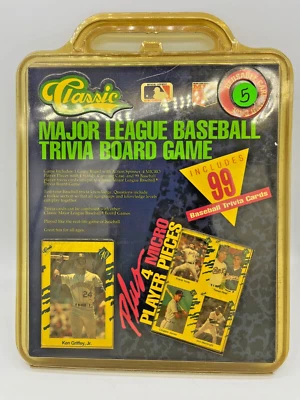 Classic Major league baseball trivia Board game set 99 trivia cards 1990 - Image 1 of 4