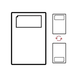 S12 140x60mm integriertes A4 Rechnungsetikett weiß Adresse selbstklebend abziehbar versiegeln - Bild 1 von 19