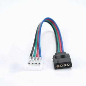 5pcs 10mm 4 Pin RGB 5050 3528 RGB LED Strip Light PCB Connector Adapter Cable UK - Picture 1 of 26