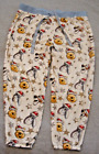 Disney Winnie The Pooh Christmas 2X Pajama Pants 100% Polyester Velour Tigger...