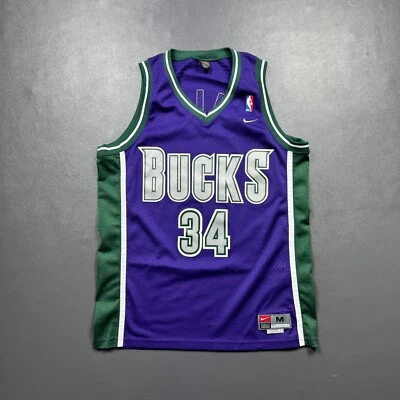 Camiseta deportiva 100 % auténtica Ray Allen vintage Nike Milwaukee Bucks talla M para hombre Foto 1 de 4