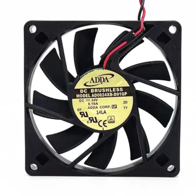 ADDA AD0824XB-D91GP 8015 24V 0.18A 8CM 2-wire inverter cooling fan - Image 1 of 4