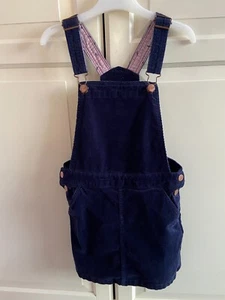 H&M Navy Blue Cord Pinafore Dress Size 9-10 Years - Picture 1 of 5